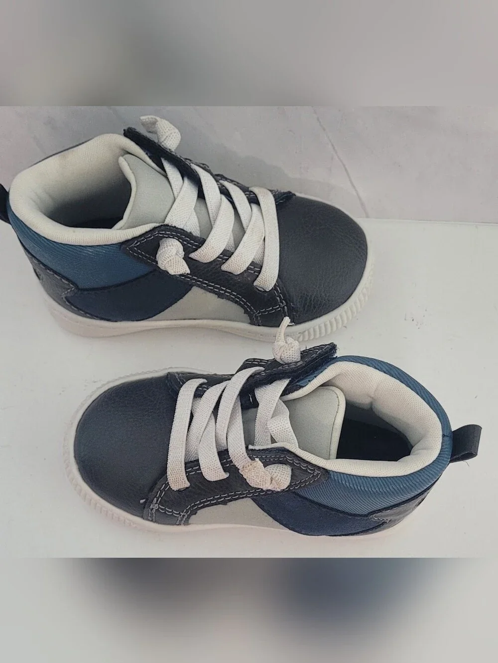 Carter's Navy and Light Gray High-Top Sneakers for Kids